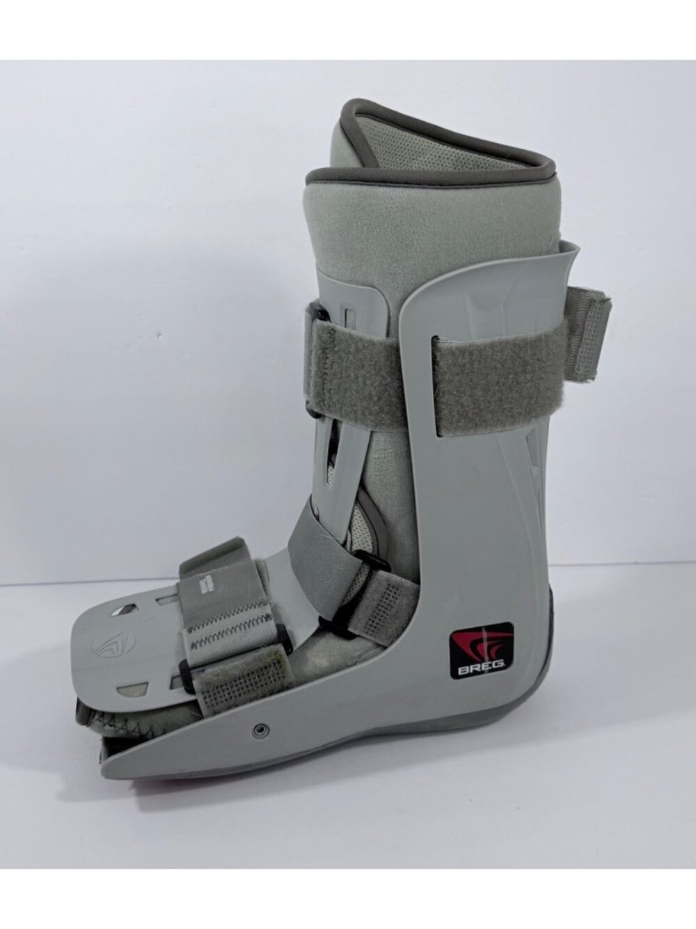 Breg Walker Genesis Mid-Calf Boot Size M Adjustable Straps Gray Orthopedic Suppo